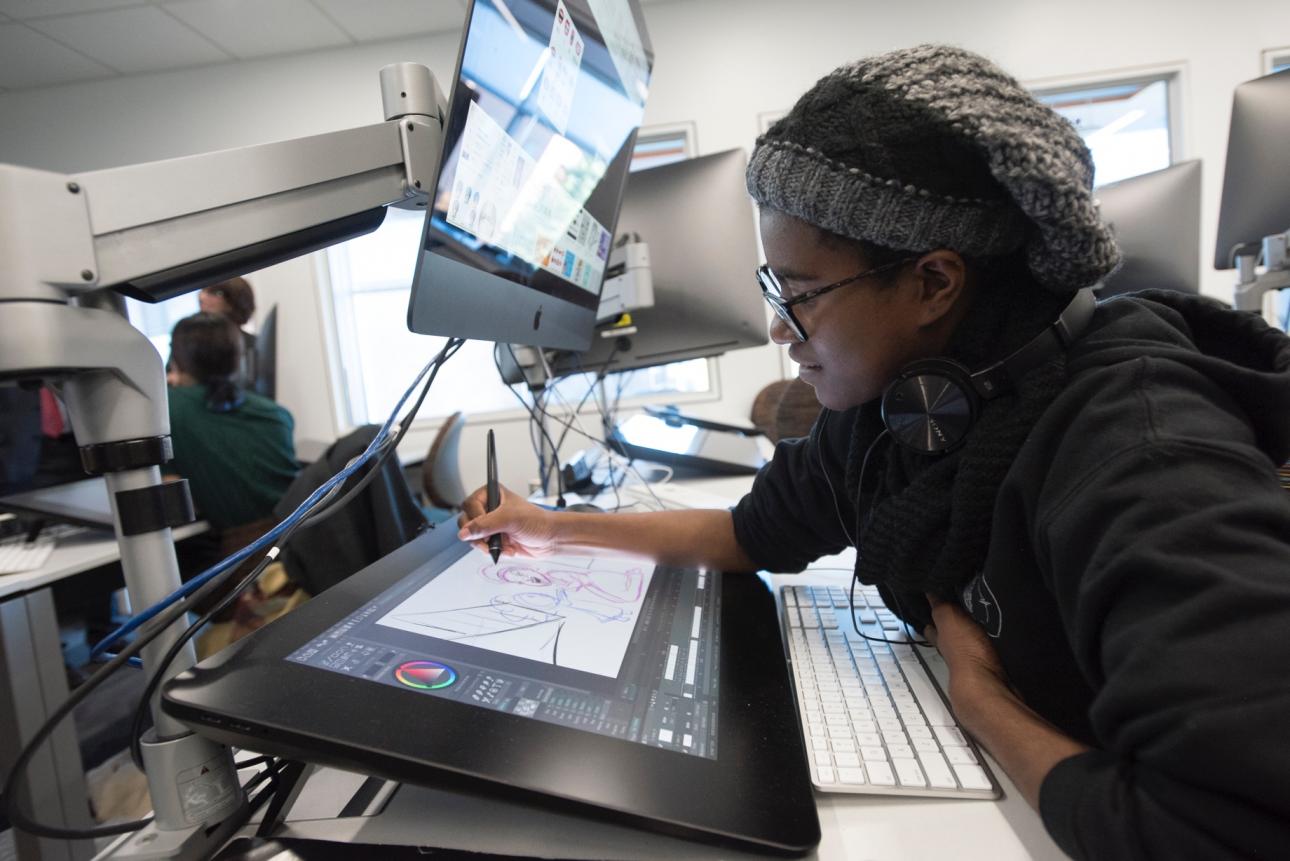 One of our artist hard at work!